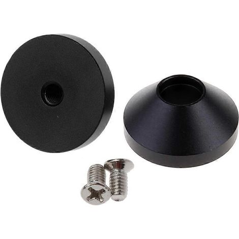 2 pieds isolants en aluminium anodisé usiné CNC de 22 x 12 mm avec vis