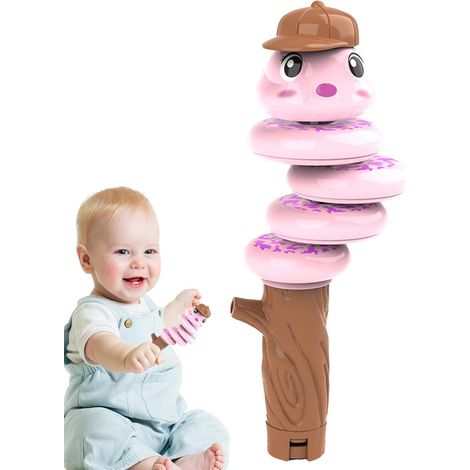 Sifflet pour enfants, sifflet en forme de chenille en forme de serpent - Sifflet à main rotatif, jouet d'apprentissage et éducatif