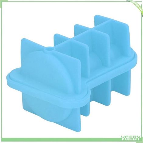 Bac à glaçons en silicone - FAFEICY - Empilable - Lavable - Design créatif - Bleu (1/5)
