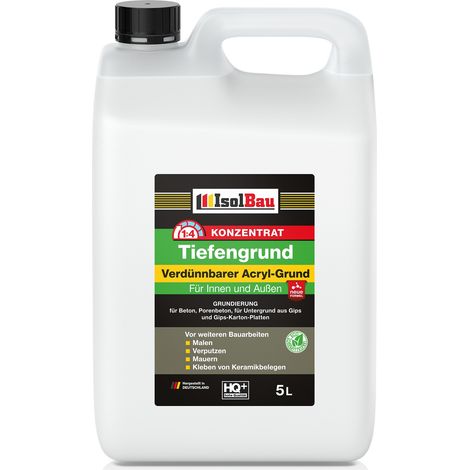 IsolBau Primer Concentrato a penetrazione profonda Tiefengrund LF Konzentrat 1:4 5L (1/5)
