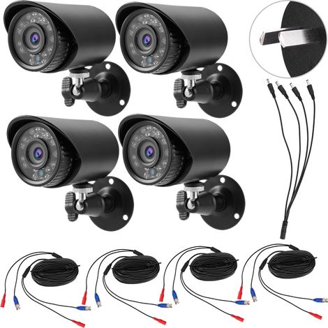 Caméra de sécurité HD 4-en-1 AHD/TVI/CVI/CVBS 4 MP PAL, surveillance intérieure/extérieure, prise AU. (1/5)