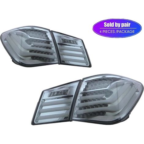 Conjunto de luces traseras, fuente de luz LED, diseño impermeable, ahumado. (1/2)