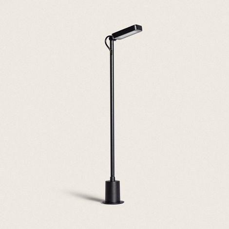 Efectoled – Lampioncino per esterni LED 6W 60 cm – Picchetto flux nero – Protezione IP65 – Luce uniforme per giardini e terrazze (1/5)