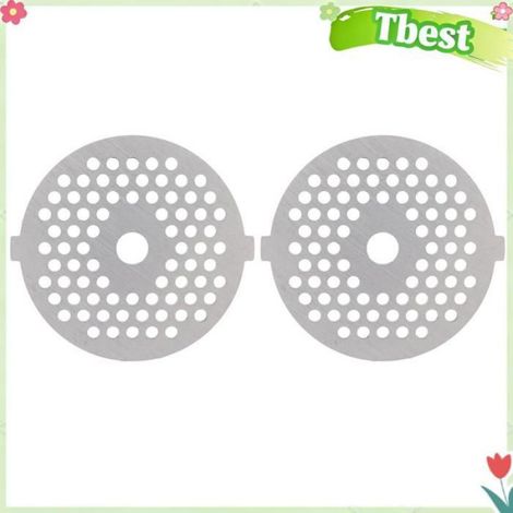HURRISE Lame de hachoir à viande en acier inoxydable, plaque de broyage ronde, accessoire Couteau à mailles d'ouverture de 3 mm (1/4)