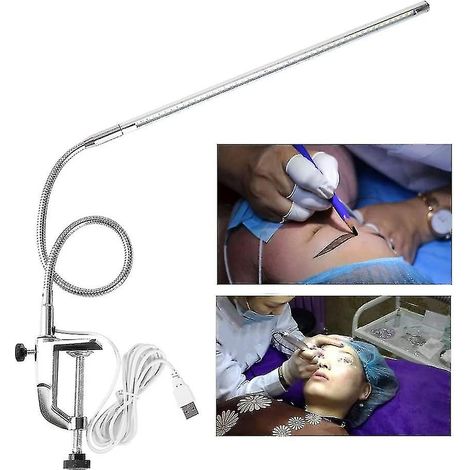 Lampe de bureau LED, lampe de table LED à pince pour manucure, lampe de manucure LED réglable (1/4)