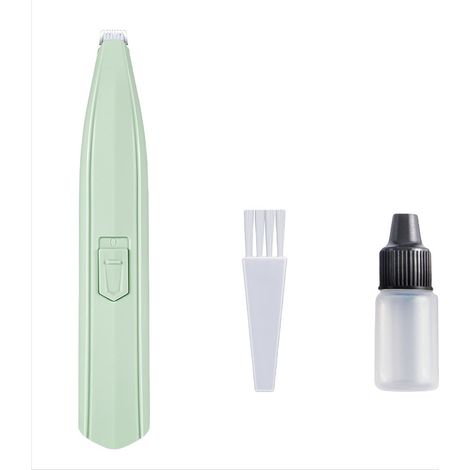 Tondeuse électrique pour poils d'animaux (chiens et chats), modèle M6, compatible avec les batteries, pour les pattes, disponible en blanc et vert.-AquaForge (1/3)