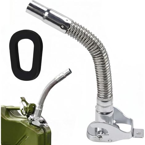 Buse à Bec Verseur en Métal Bec Verseur de Carburant en Acier Inoxydable (1/5)