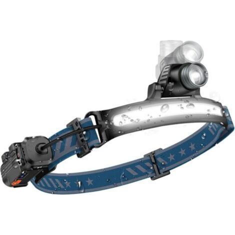 Lampe Frontale LED Rechargeable, Headlamp 2000 Lumens, Torche Frontale Sensor Zoom, 6 Modes, Halo Light IPX65 (1/5)