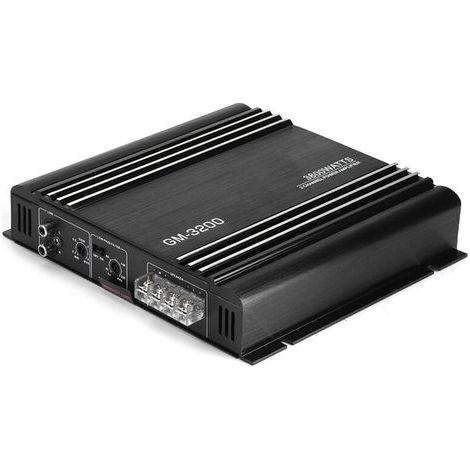 pour amplis de voiture Amplificateur de voiture stéréo 12 V, 3800 W amplificateur de puissance Audio 2 canaux 12 V noir en alliage d'aluminium voiture Hifi ampli stéréo (1/5)