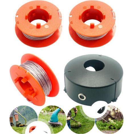F016800175 Bobine de Fil pour Bosch Art 23 26 30 Easytrim et Combitrim,Pro-Tap Automatique Bobine Cordon Souple,8M x 1,6mm avec Couvercle F016L71088(3 Bobine + 1 Couvercle) (1/5)