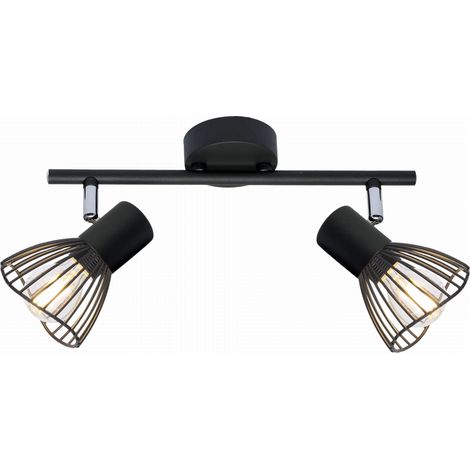 Plafoniera Candellux FLY 92-61898 nera 2xE14 39cm metallo