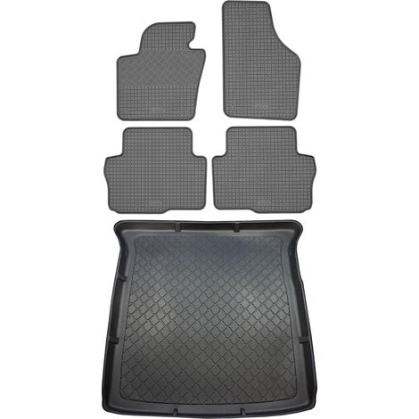 Set di tappetini in gomma per auto e tappetino per bagagliaio per Seat Alhambra II VAN (5 porte) da settembre 2010 (1/5)