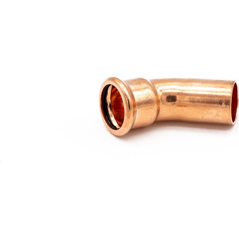 PrimaPress 45° Obtuse Elbow Copper Pipe Connector - 28mm (1/2)