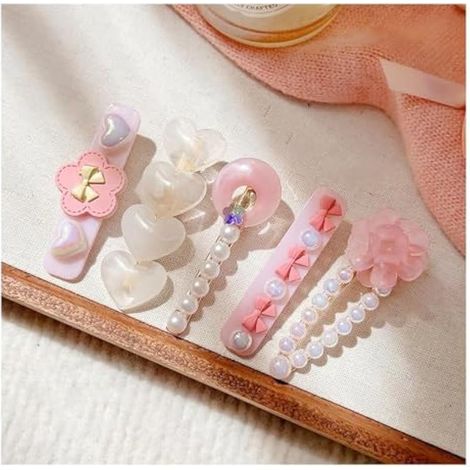Lot de 15 pinces à cheveux roses pour filles, accessoires mignons pour enfants, femmes, fêtes, anniversaires, cadeaux (1/3)