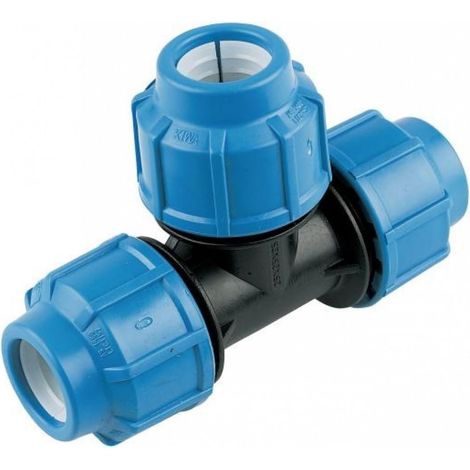FloPlast 20mm MDPE Equal Tee Pipe Fitting for Plumbing (1/3)