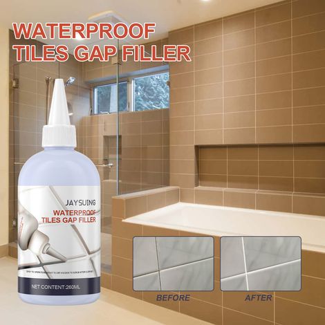 Fliesenfugenmörtel, Küchen- und Badezimmerfugenmörtel, Schutzversiegelung für Boden- und Wandfliesen – 260 ml -- DE (1/5)