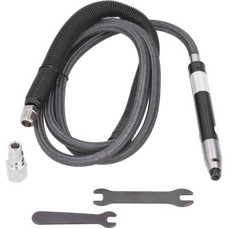 Mini-meuleuse pneumatique à angle ajustable, kit de polissage portatif avec 6 pièces, outil de ponçage d'air comprimé KP-6091JP, embout standard (1/5)