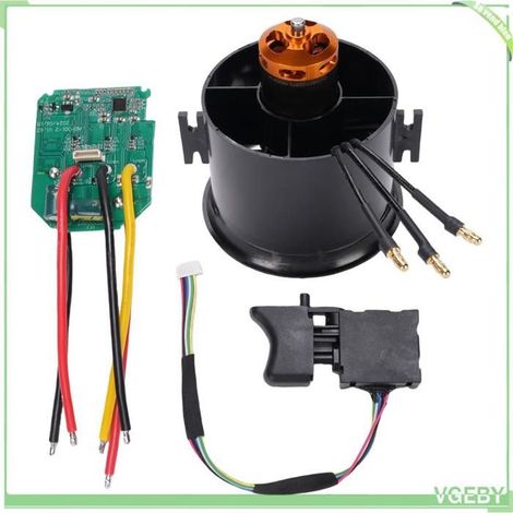 Ventilateur canalisé - FAFEICY - 70 mm 1800KV - moteur brushless - poussée 1900 g - 12 pales EDF (1/4)