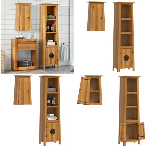2-tlg. Badmöbel-Set Massivholz Kiefer - Badmöbel - Badschränke - Kiefernholzmöbel - Vintage Badezimmer - Badezimmerausstattung - Home & Living (1/5)