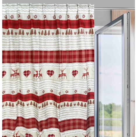 TENDA TIROLESE COASSOLO ROSSO in stile montanaro CM. 150X280 made in italy (1/5)