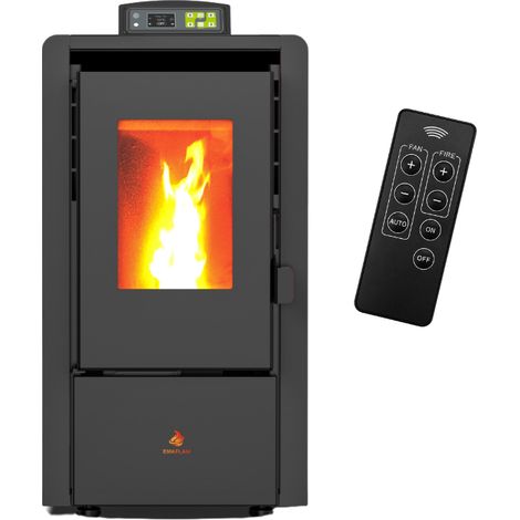 Poêle à granulés Étanche EMMA 6 kW + télécommande - (1/5)