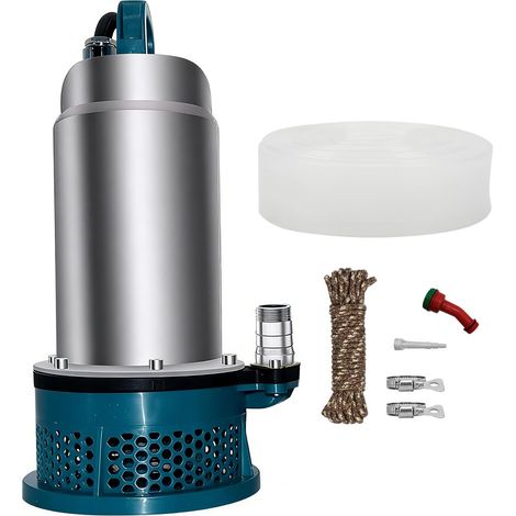 Pompe submersible compatible avec Makita batterie 18V, pompe à eau sans fil avec câble de connexion de 5 m, hauteur de refoulement de 16 m, moteur sans balais (batteries et chargeur non inclus) (1/5)