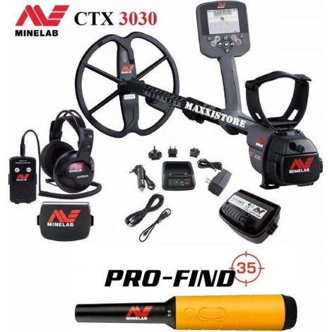 Minelab Metal detector Subacqueo 3 m CTX3030 + Pro find 35