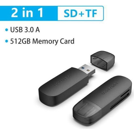lecteur de carte SD USB de Type C à Micro SD TF,adaptateur de carte pour ordinateur portable,accessoires - 2Pack 2 in 1 USB 3.0
