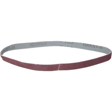 10 bandes abrasives de rechange de 452 x 15 mm pour ponceuse à bande, grain 40-120 (120) (1/5)