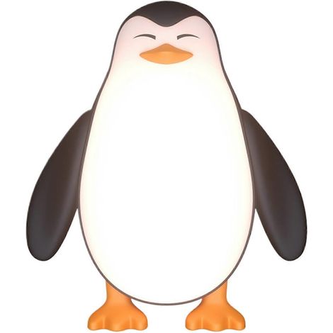 Pinguin-Nachtlicht – Niedliche Silikon-LED-Lampe für Kinder, dimmbar, wiederaufladbar, mit 30-Minuten-Timer
