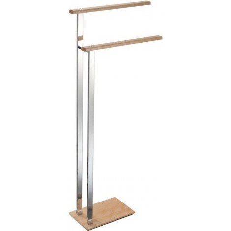 MANILLONS TORRENT 01920025 NATURA Toallero De Pie Cromo/Madera Natural - ref: 01920025 (1/2)