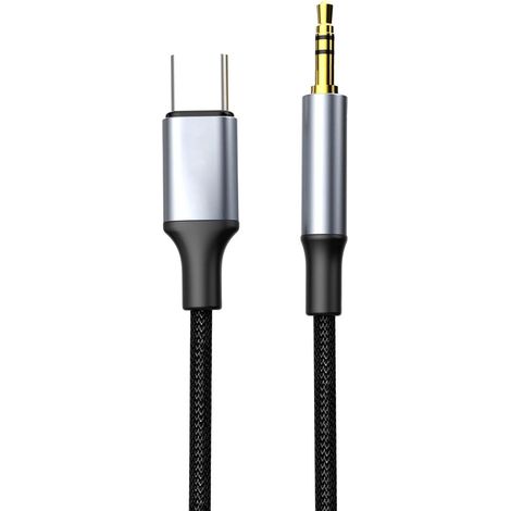 Adattatore NEXTBATT da USBC a AUX da 35 mm NeroGrigio