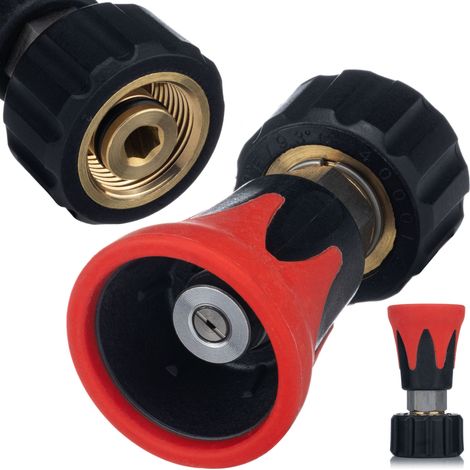 Rosfix Mini Lanze M22 – Flachstrahldüse 40° Rot  Max. 4000 PSI  Myjki kompatibel mit Karcher HD/HDS  Kompakt und langlebig  Zubehör für Hochdruckreiniger