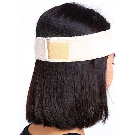 Adjustable Velvet Wig Handle Headband 1PC - Flexible Hair Band for Secure Wig Securing (Beige) (1/5)