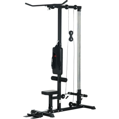 Macchina per allenamento di forza a casa, vogatore, senza pesi, attrezzatura fitness domestica, acciaio, similpelle, nero, spedizione in loco. (1/5)