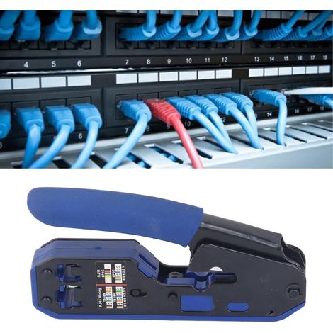 Kit d'outils de sertissage RJ45 pour connecteurs droits Cat5 et Cat6