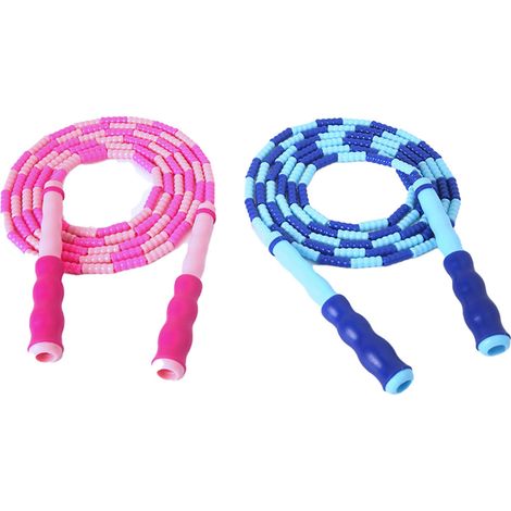 Corde À Sauter - Perles Souples En Tpu - Poignées Ergonomiques Antidérapantes - Longueur Ajustable - Pour Fitness Intérieur Et Extérieur (1/5)