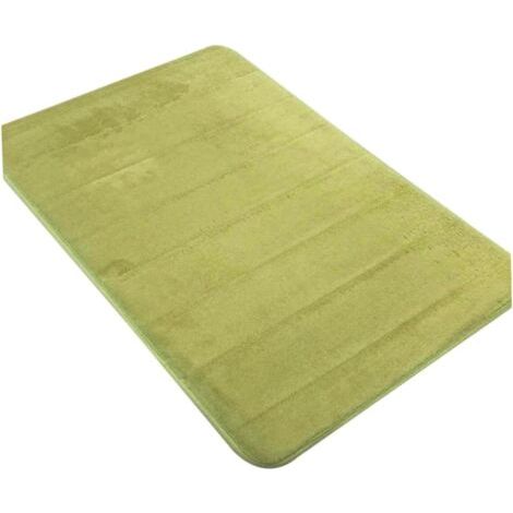 40x120cm Tapis à Mémoire de Forme Coral Mat Tapis de Sol Non-entrée Tapis en Velours Vert pour Salon Salle de Bain (1/5)