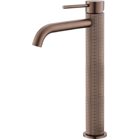Robinet de lavabo de salle de bain en or rose (1/4)