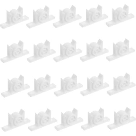 20ensembles Loquet De Porte Placard Plastique à Pousser Pour Armoire Silencieux Lot Installation Facile Blanc - (1/5)