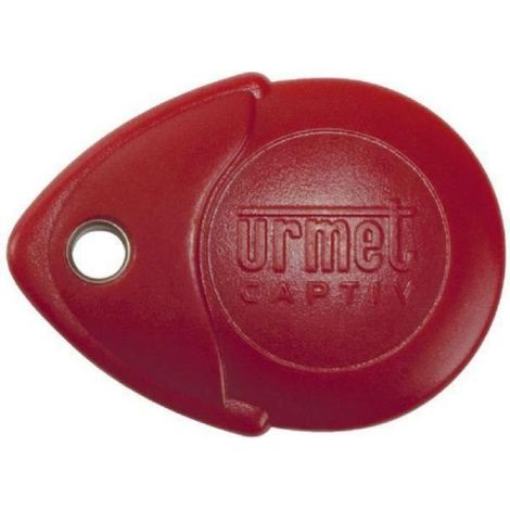 Badge d'accès - - MEMOPROX - Rouge - Compatible lecteur Vigik Urmet - RFID