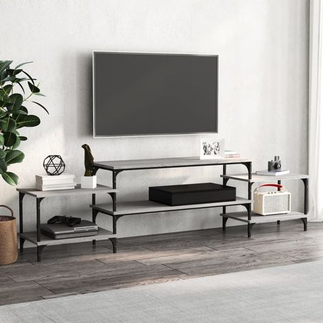 TV-Schrank Grau Sonoma 197x35x52 cm Holzwerkstoff (1/5)