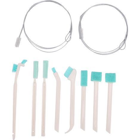 Ensemble de brosses de nettoyage pour machine à glaçons, 2 pièces, 2 tubes longs de 55 pouces, 8 fentes avec poils en Nylon, 10 pièces (1/5)