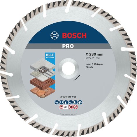 Disco da taglio diamantato multi-materiale Bosch PRO 230 x 22,23 mm 10 pz. ( 2608615066 )