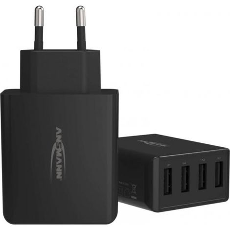 Ansmann  HomeCharger HC430 1001-0107 Caricatore USB Presa di corrente Corrente di uscita max. 6000 mA 4 x Presa A USB (1/4)