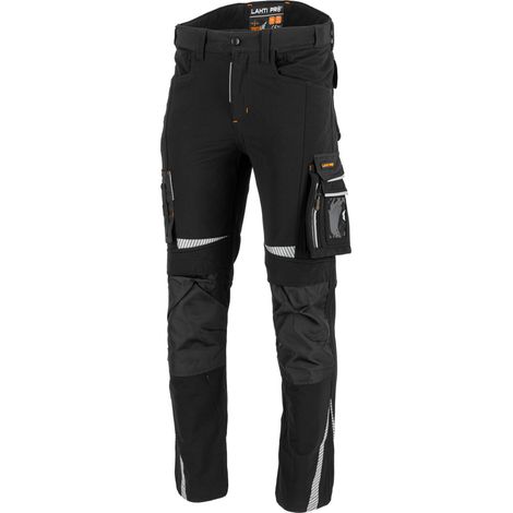 Pantaloni elasticizzati neri, "XL", CE, lahti (1/5)