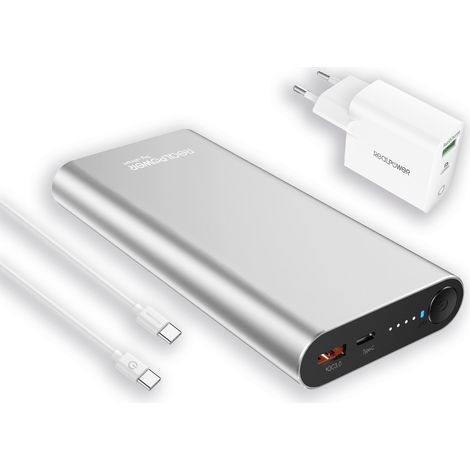 RealPower PB-20000PD Ión de litio 20000 mAh Aluminio (1/4)