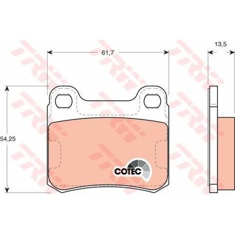 Kit de plaquettes de frein, frein à disque TRW Automotive GDB294 MERCEDES-BENZ