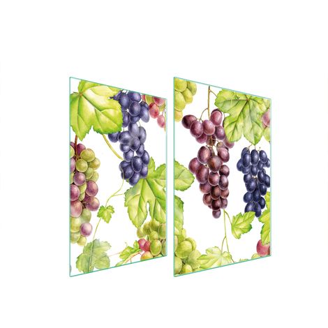Assiette de protection en verre pour la cuisine 2x35x52 fruits (1/5)