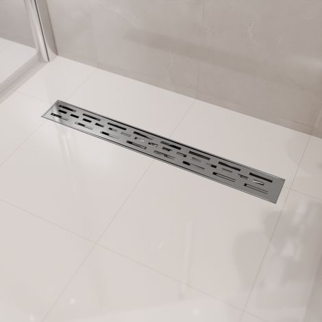 LOMAZOO Caniveau de Douche Cayma 80cm - Acier Inox Brossé -